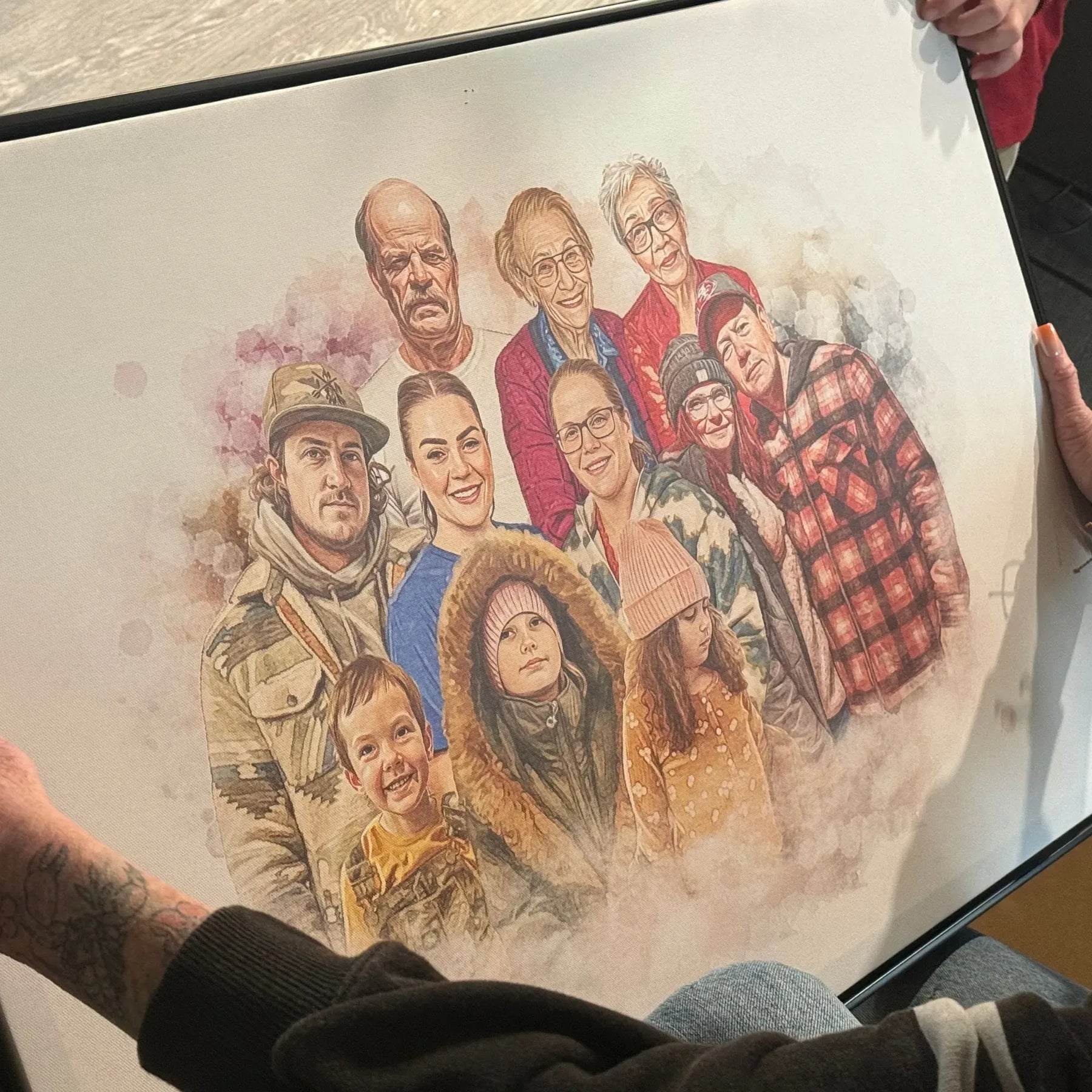 Watercolor Memorial Portrait