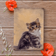Custom Acrylic Cat Painting