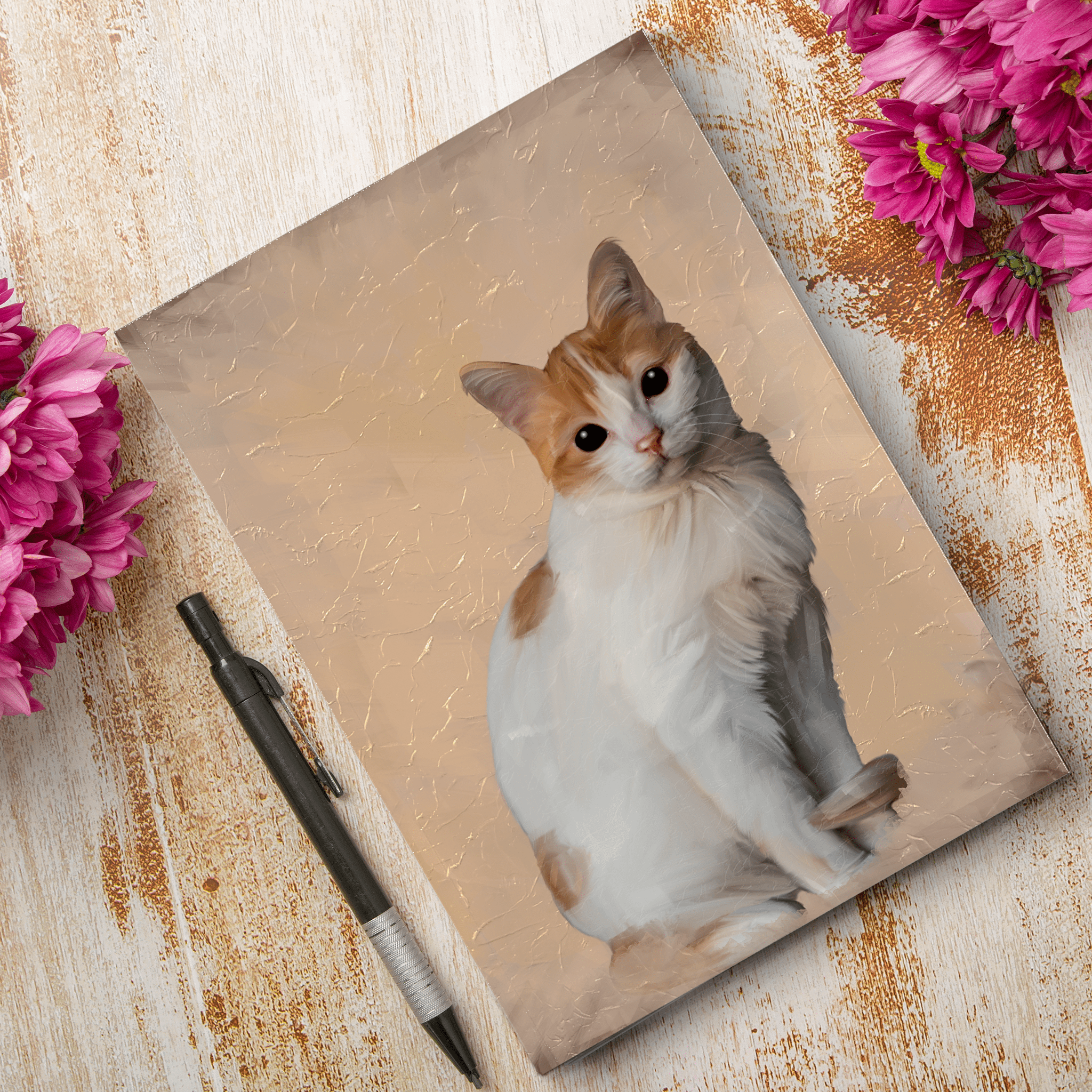 Custom Acrylic Cat Painting