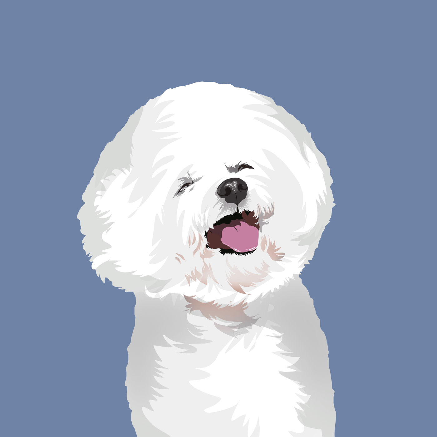 pet memorial vector art of an adorable fur puppy