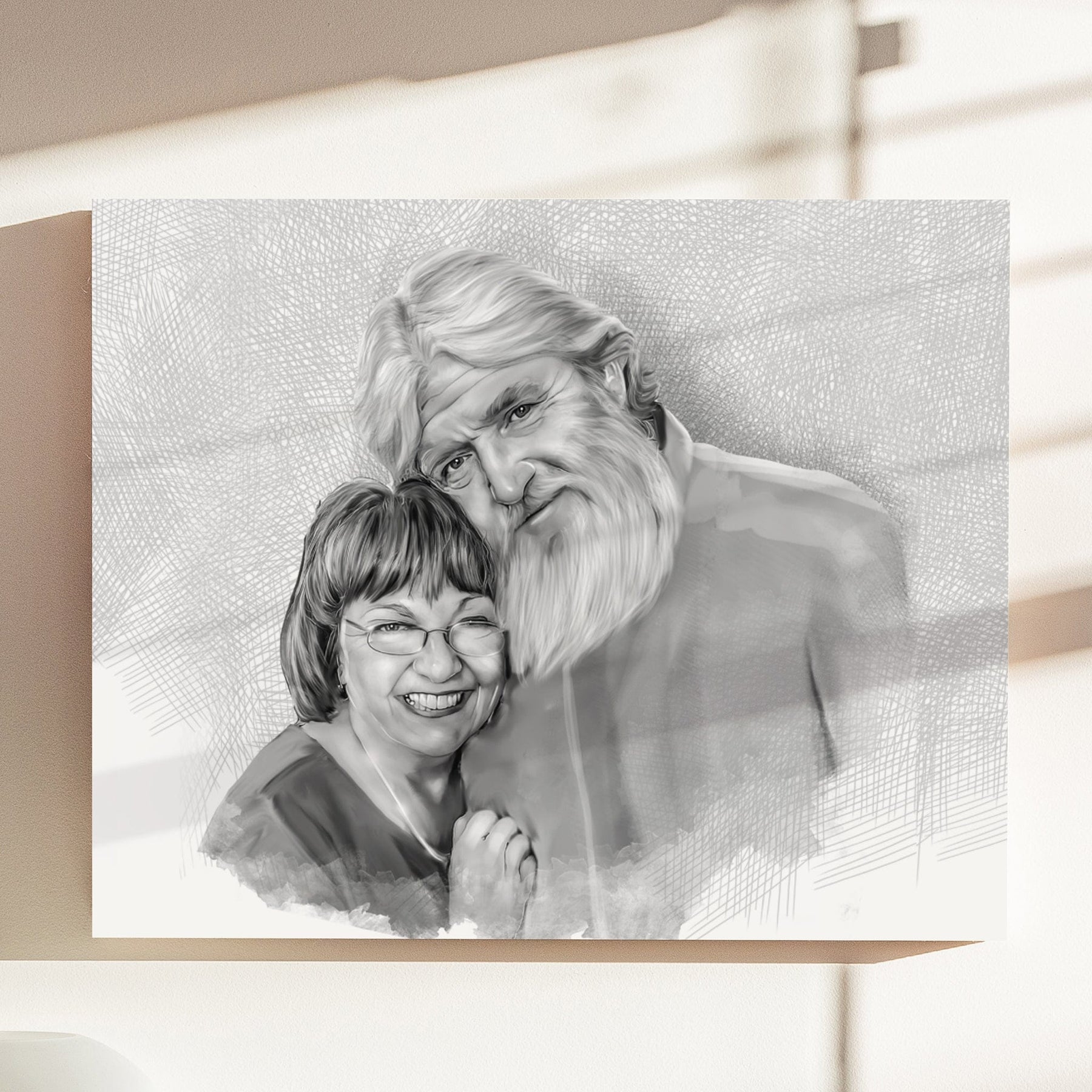Charcoal Memorial Portraits from Photos
