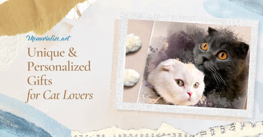 Unique Personalized Gifts for Cat Lovers Memorialize Art