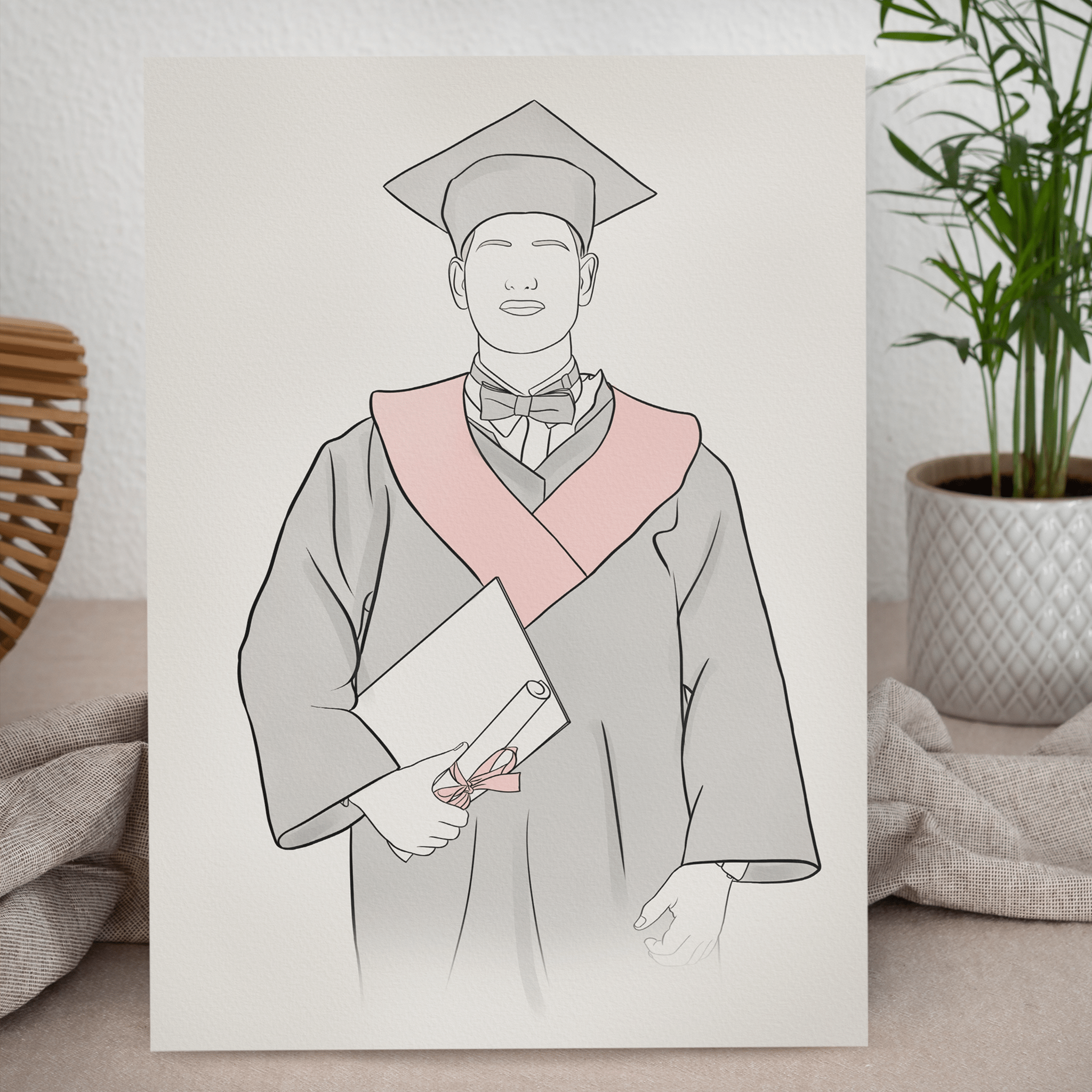 Custom Graduation Lineart