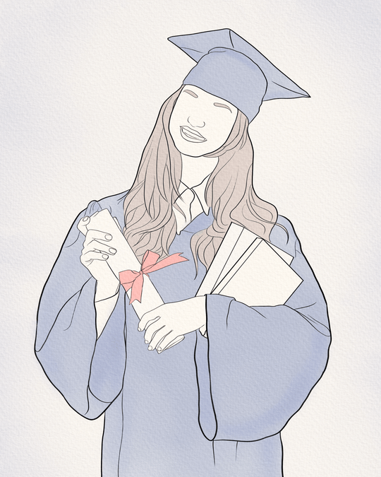 How To Draw Graduate How To Draw Graduation Girl