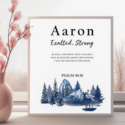 name meaning sign for Aaron
