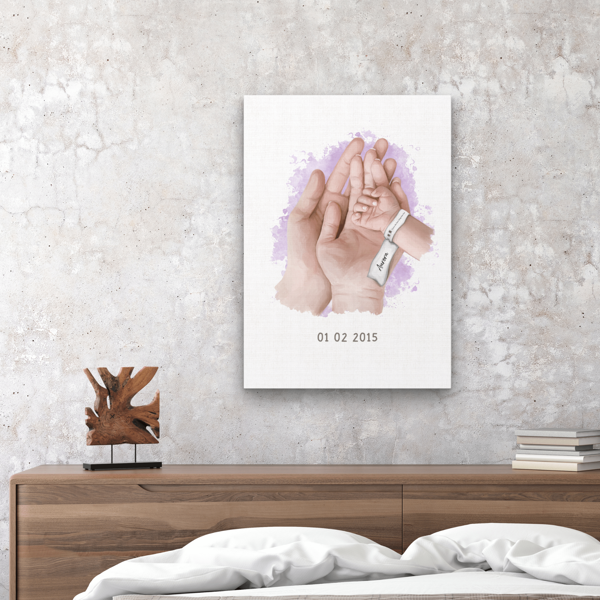 Personalized Family Hands Keepsake