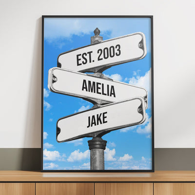 Custom Vintage Street Sign