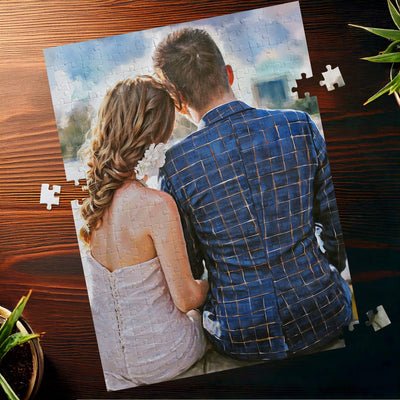 Couple Watercolor Portrait Puzzle