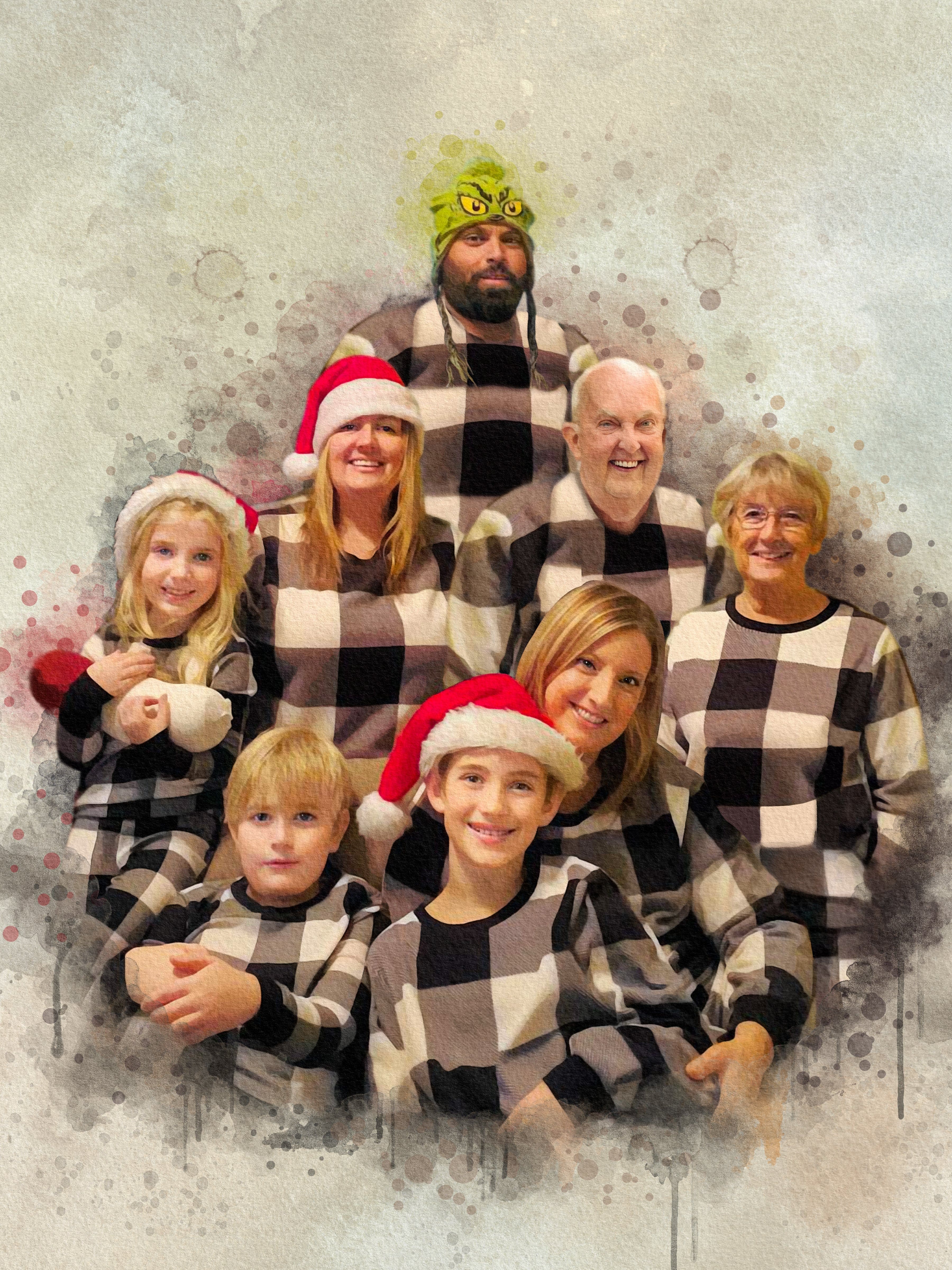 Custom Digital Art Christmas Gift