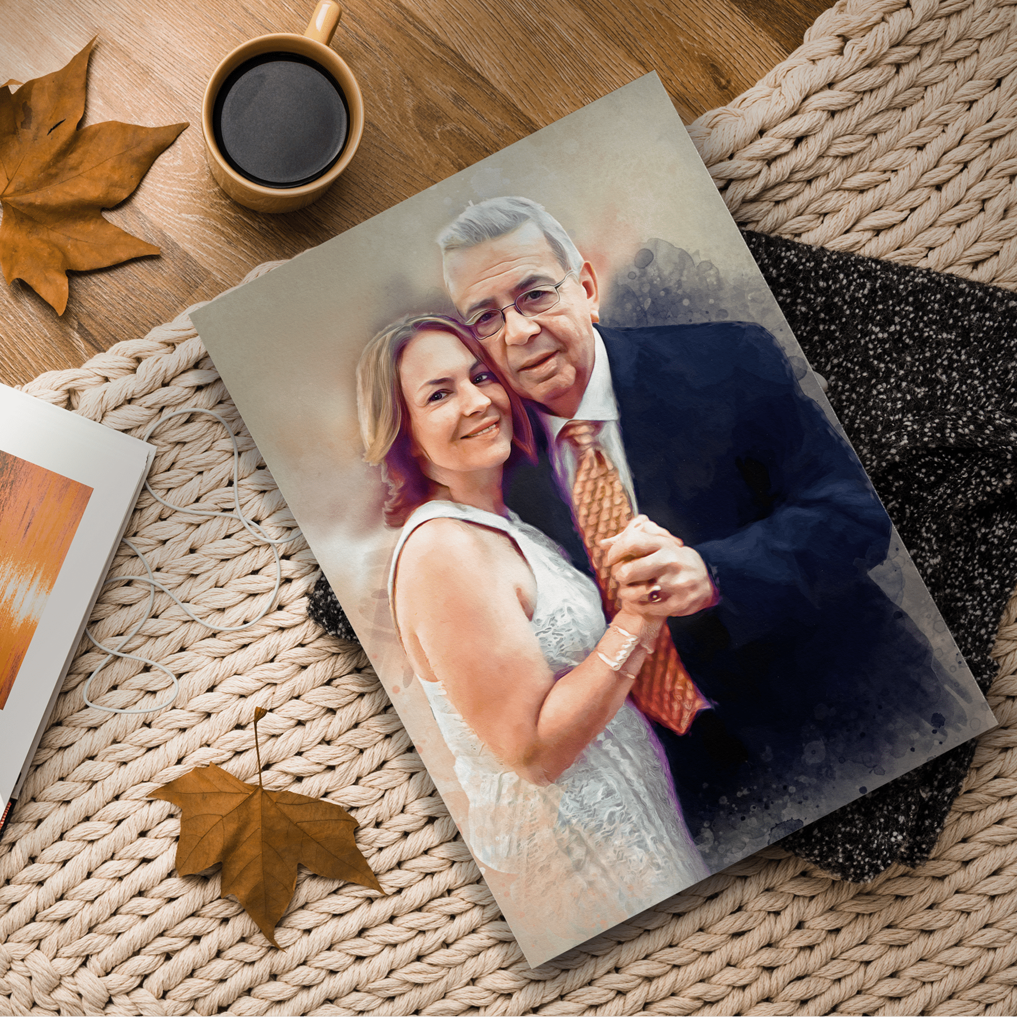 Custom Couple Canvas Portrait