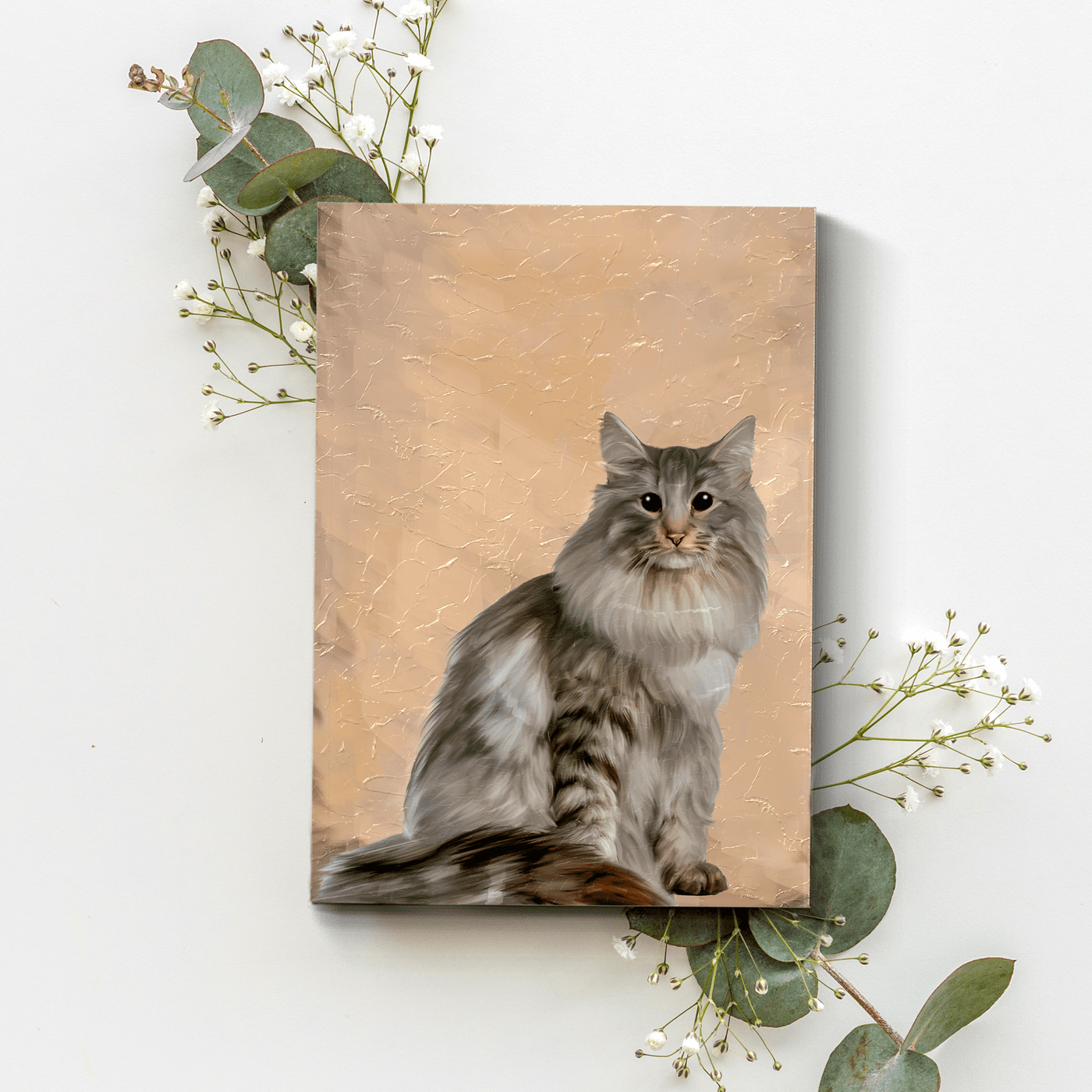 Custom Acrylic Cat Painting