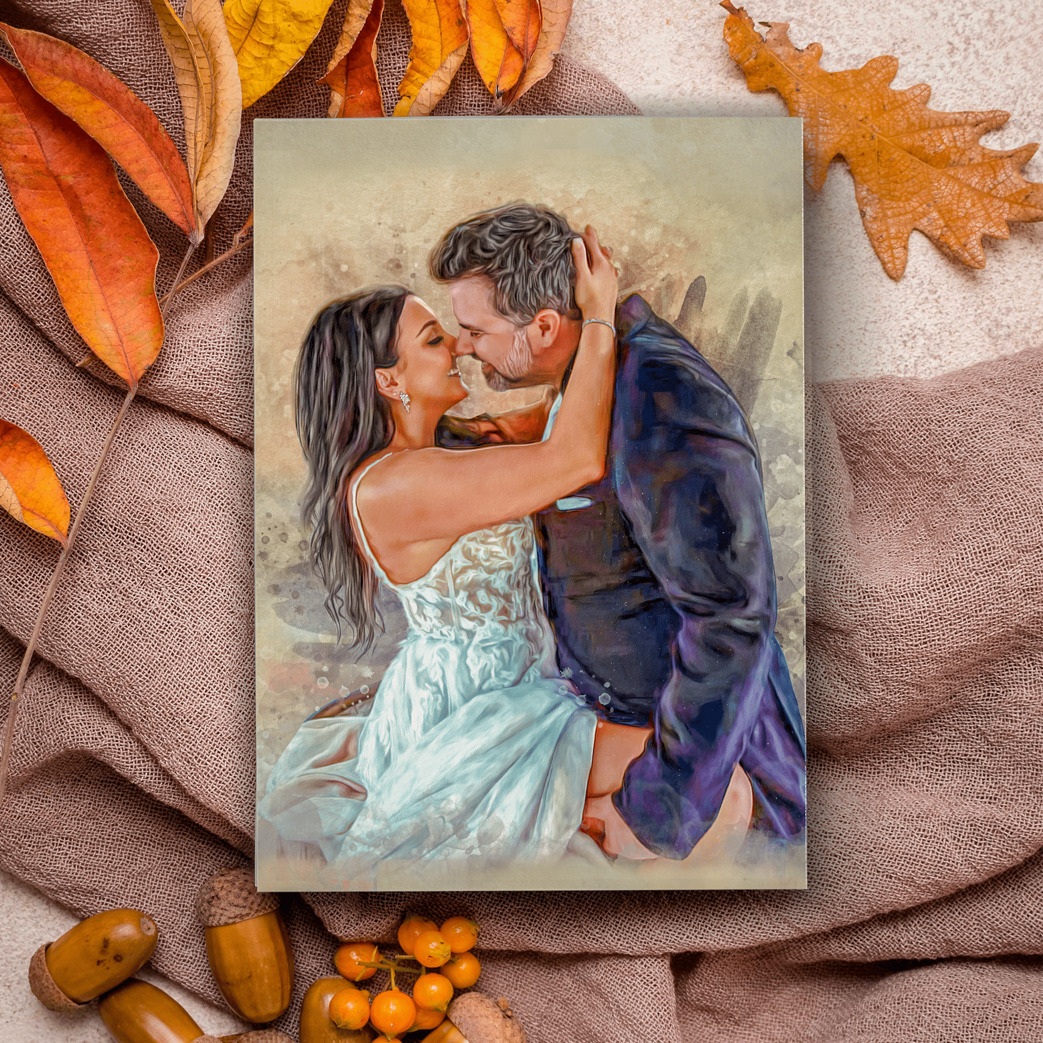 Custom Couple Canvas Portrait