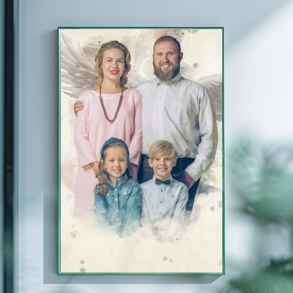 Add Deceased Loved One to Photo | Custom Canvas Pictures with Deceased Loved Ones