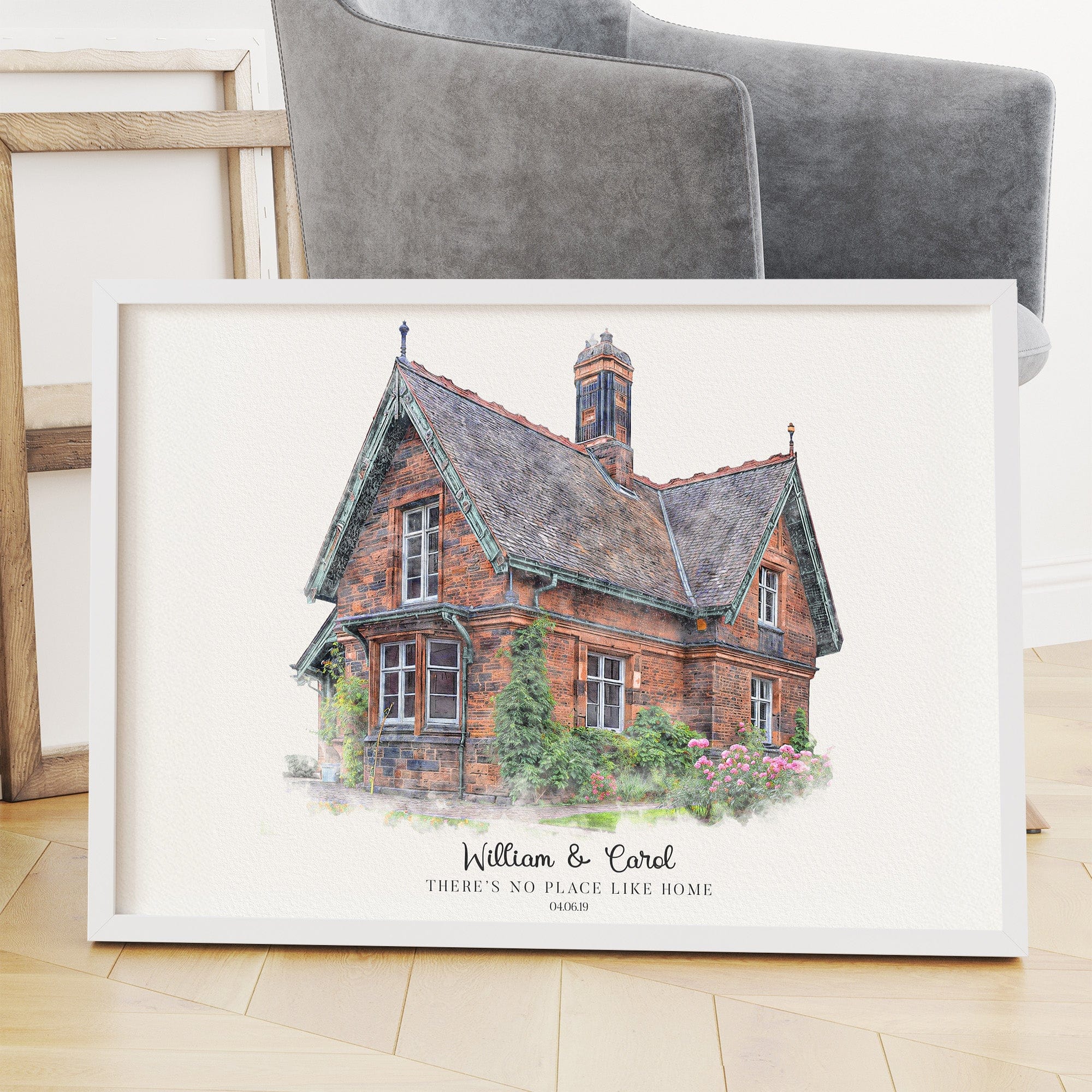 Watercolor House Portrait