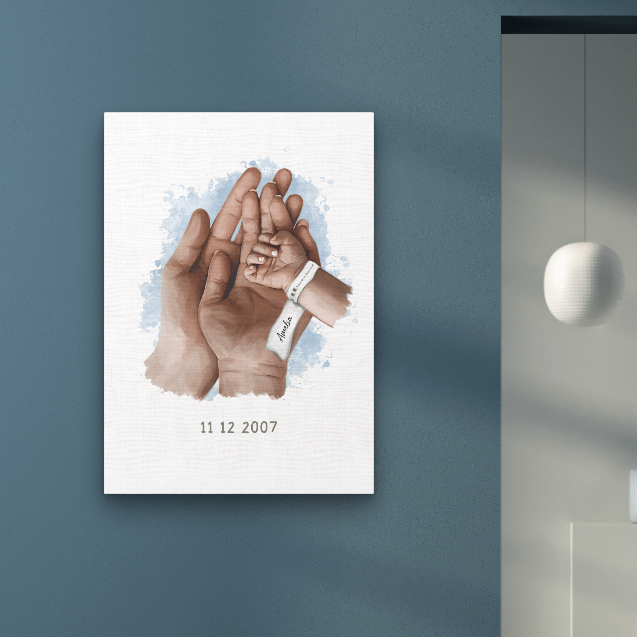 Personalized Family Hands Keepsake