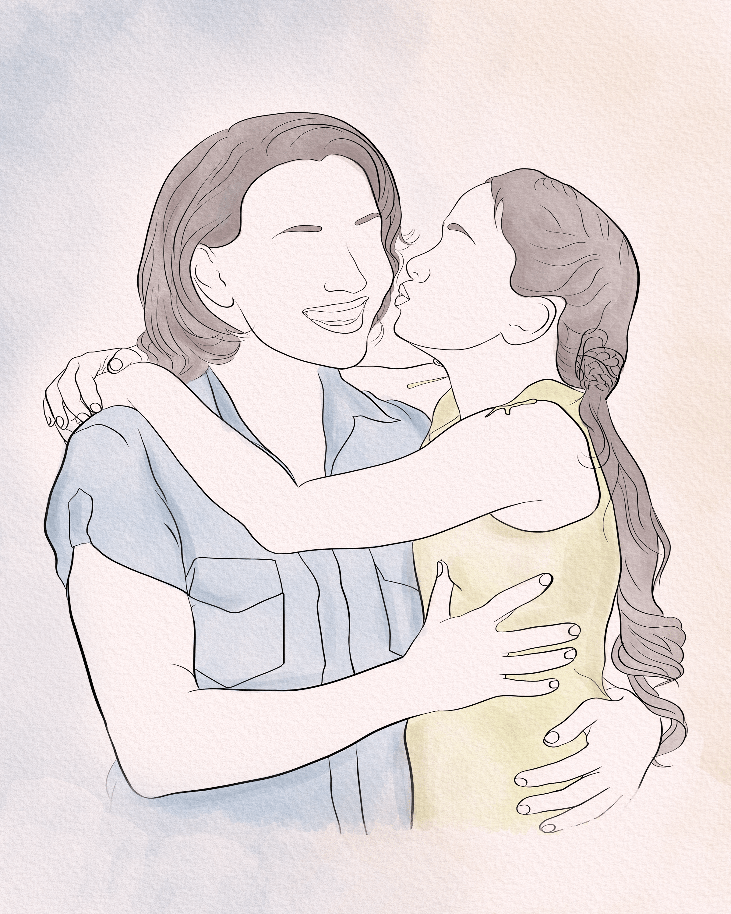 Custom Mother's Day Line Art