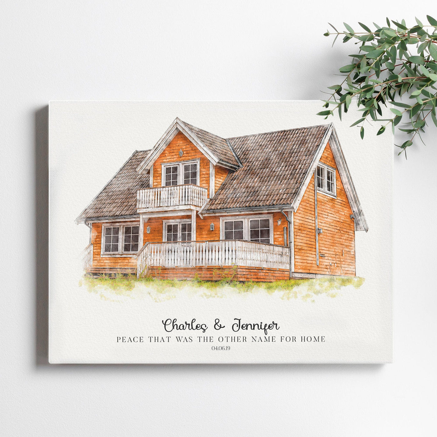 Watercolor House Portrait