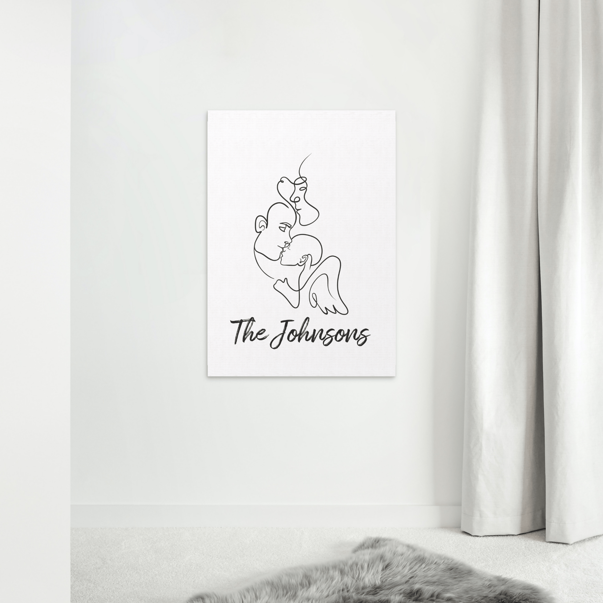 Angel Baby Miscarriage Line Drawing | Pregnancy Loss Gift