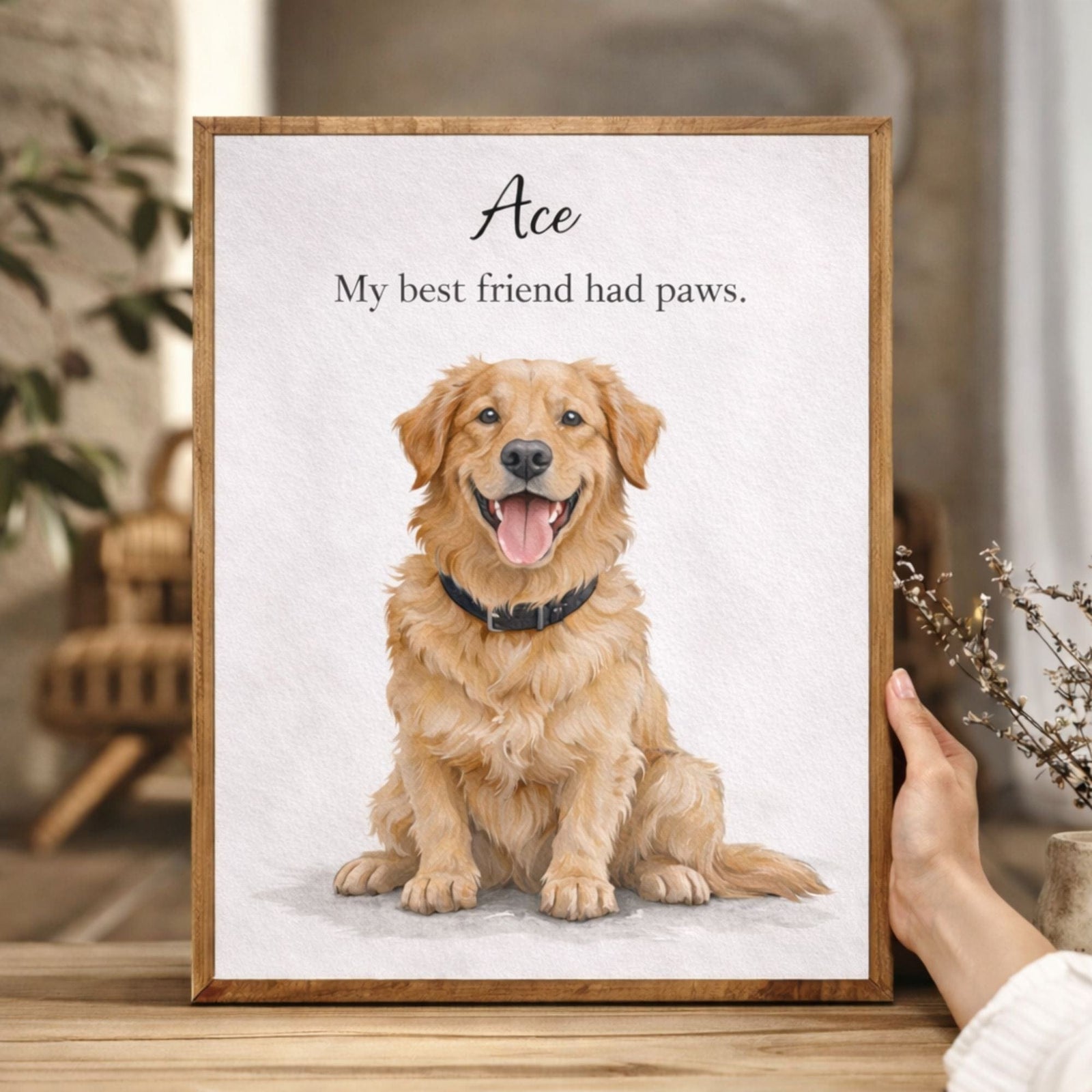 Pet Memorial Portrait (New Template Test)