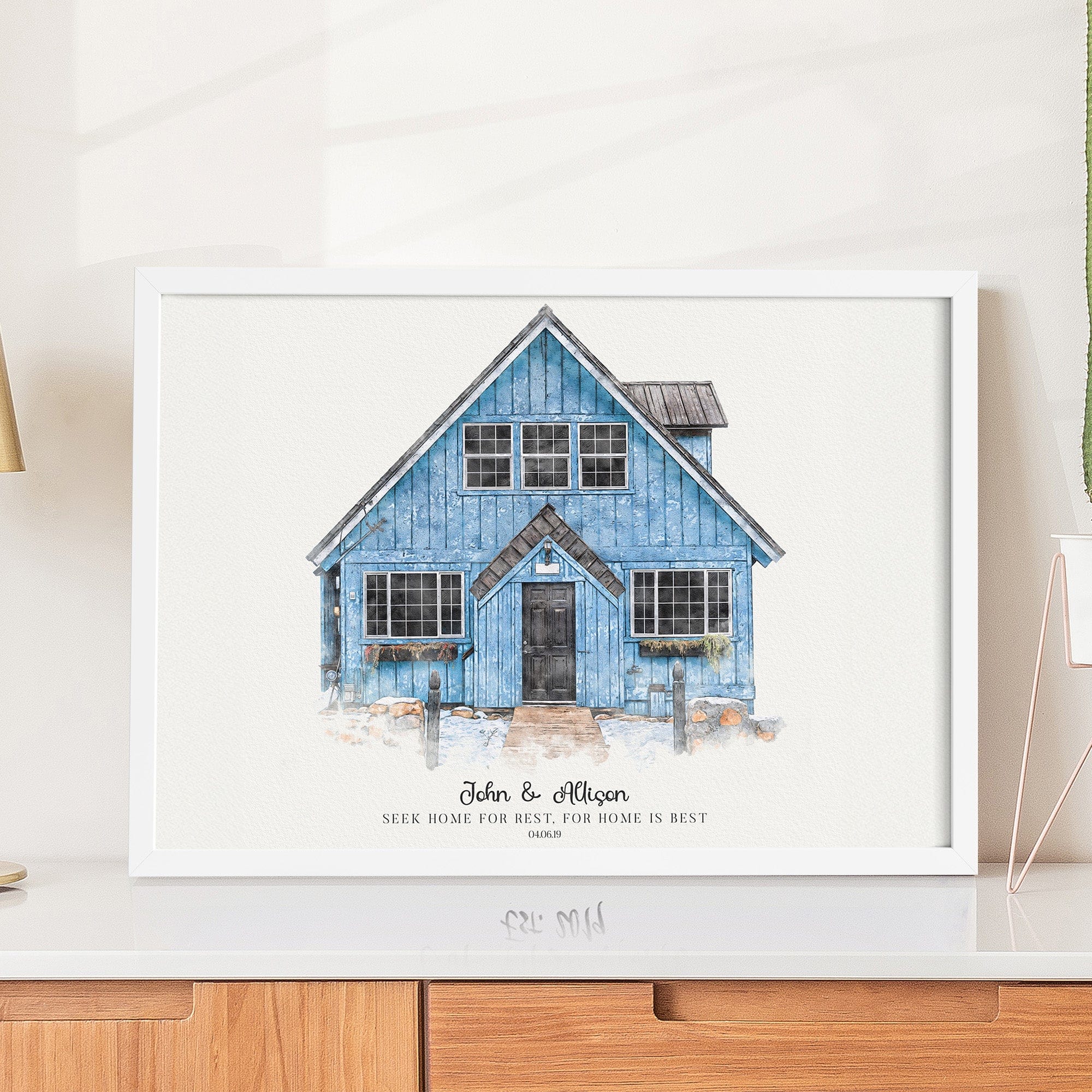 Watercolor House Portrait