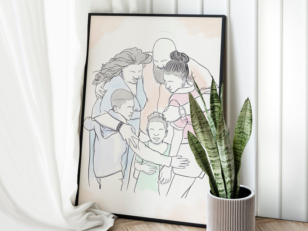 Custom Anniversary Line Art
