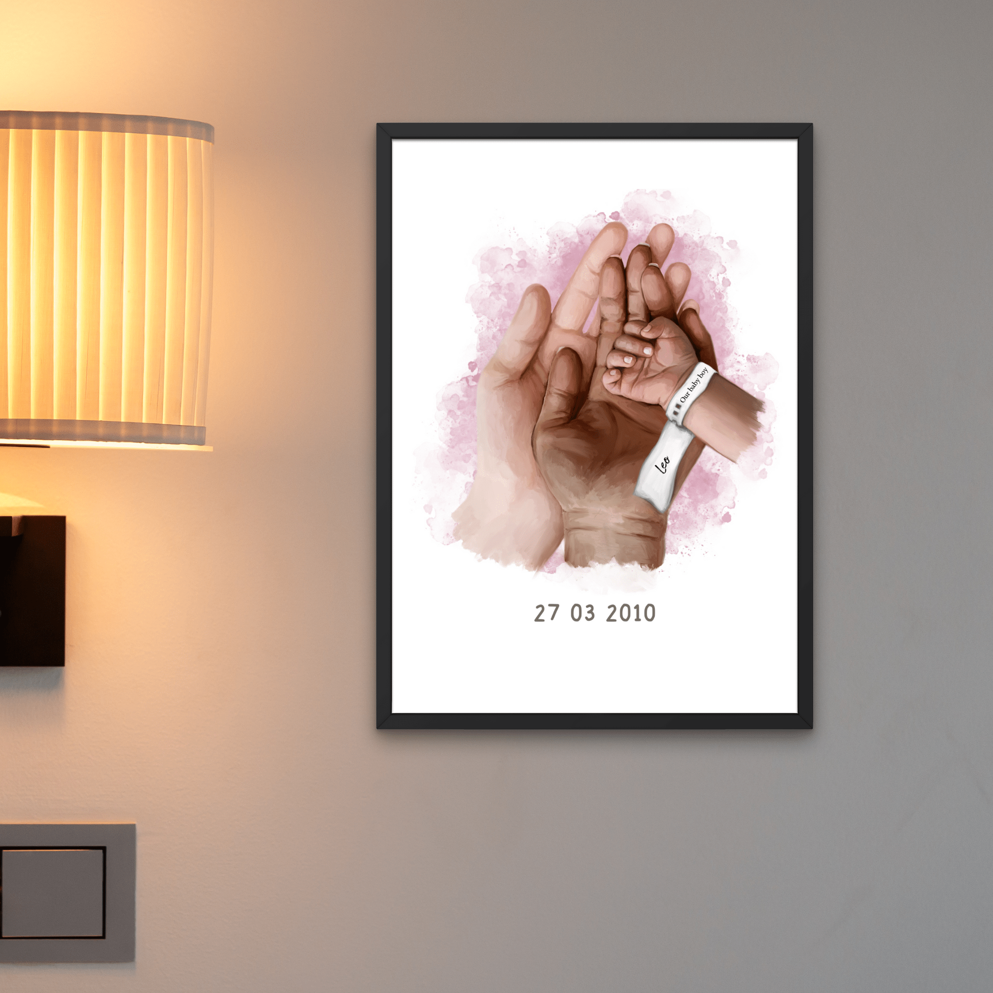 Personalized Family Hands Keepsake