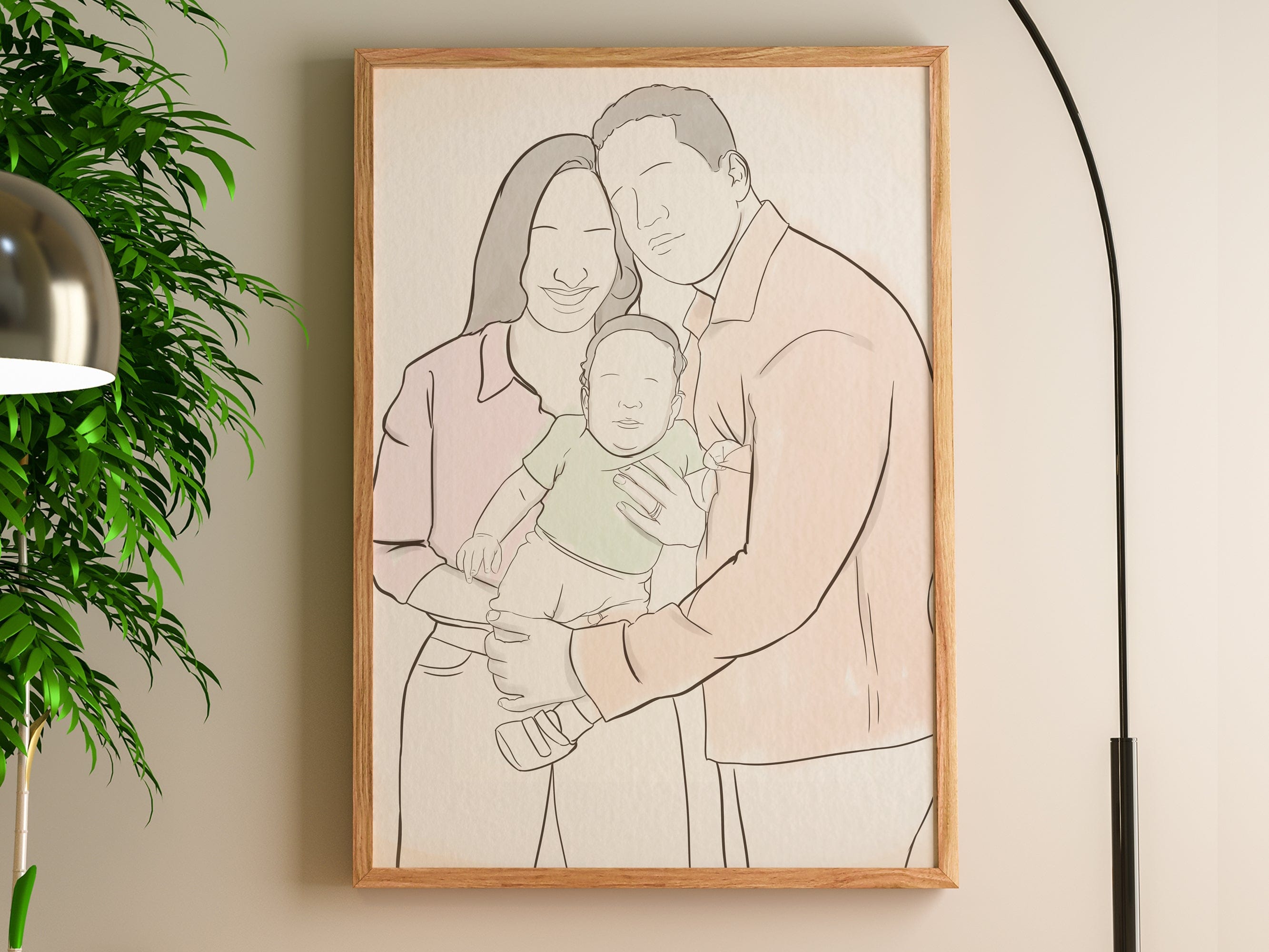 Custom Baby Line Art