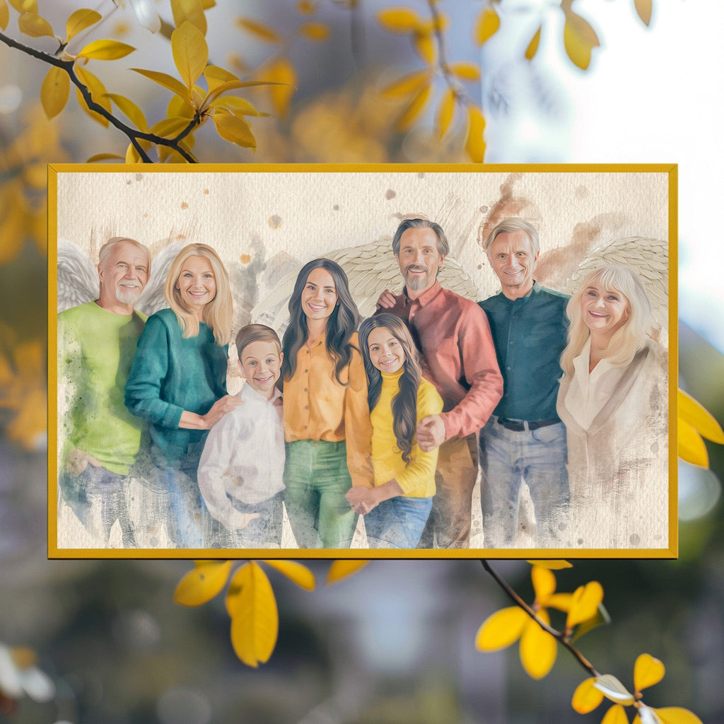 Add Deceased Loved One to Photo | Custom Canvas Pictures with Deceased Loved Ones