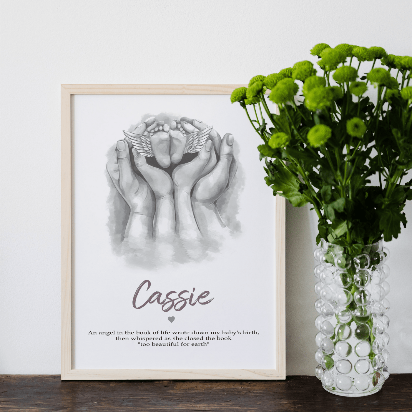 Customizable Miscarriage Tribute with Name