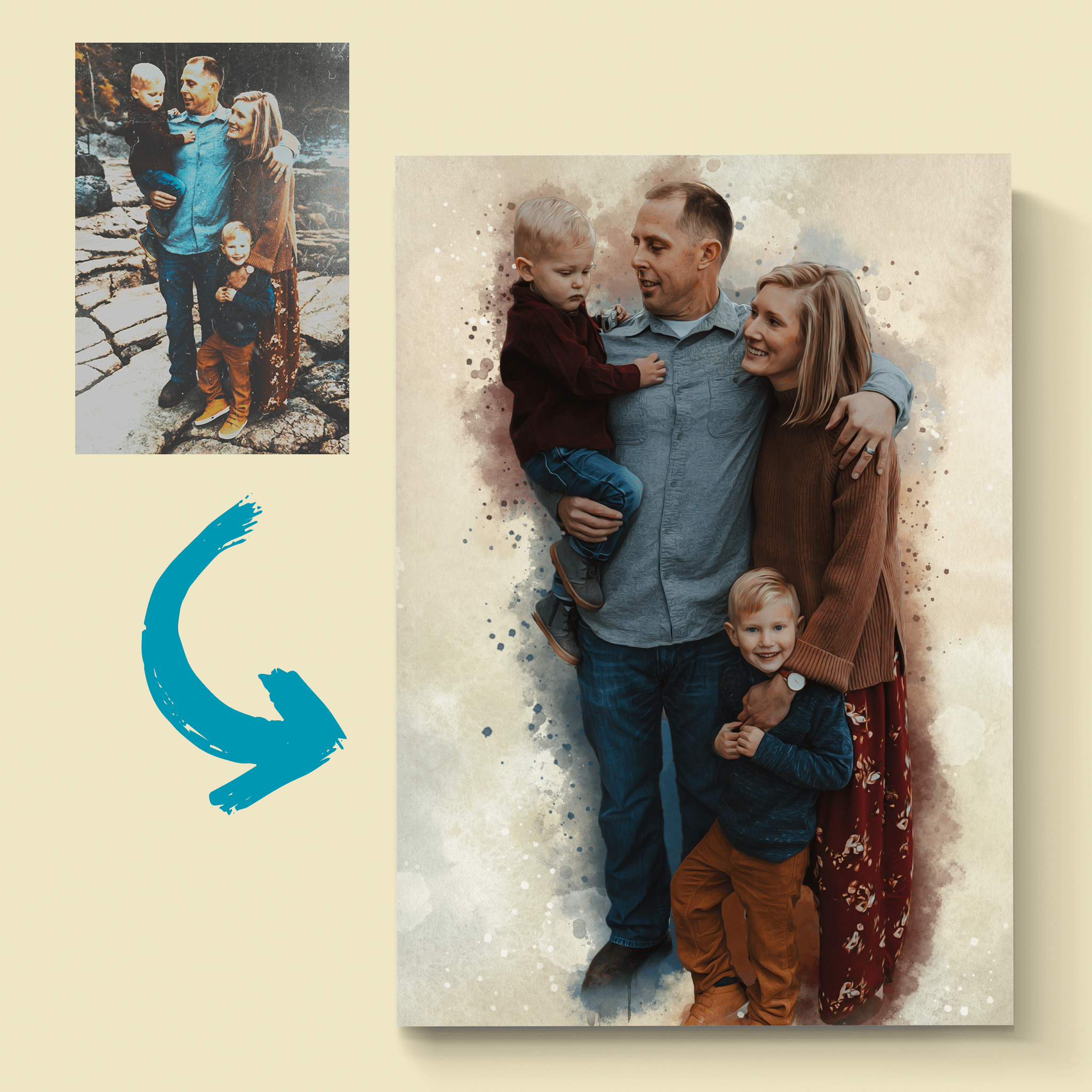 Custom Family Photo Recreation