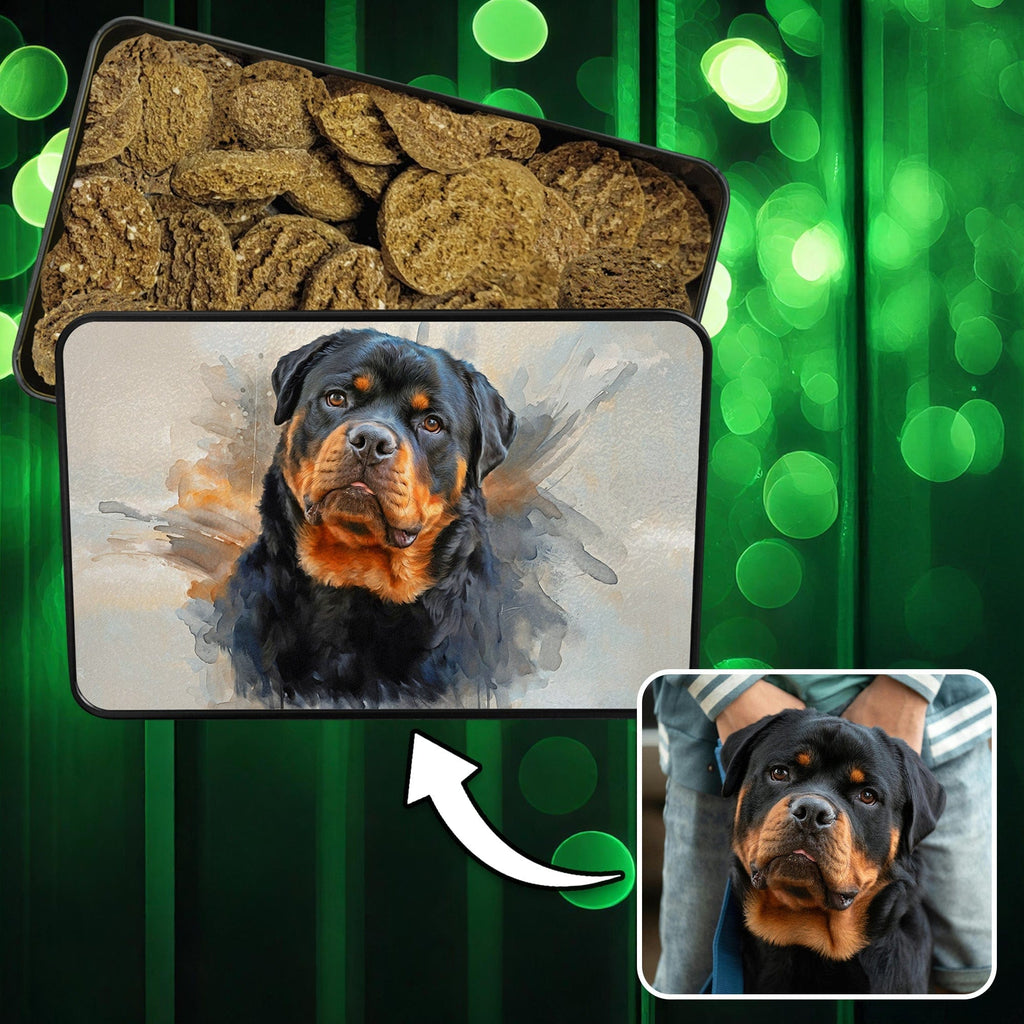 Custom Pet Cookies Tin with Dog Treats