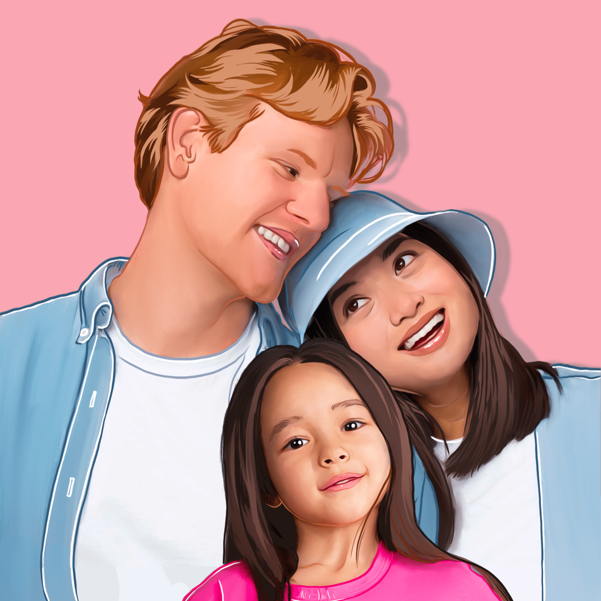 Custom Family Vector Art