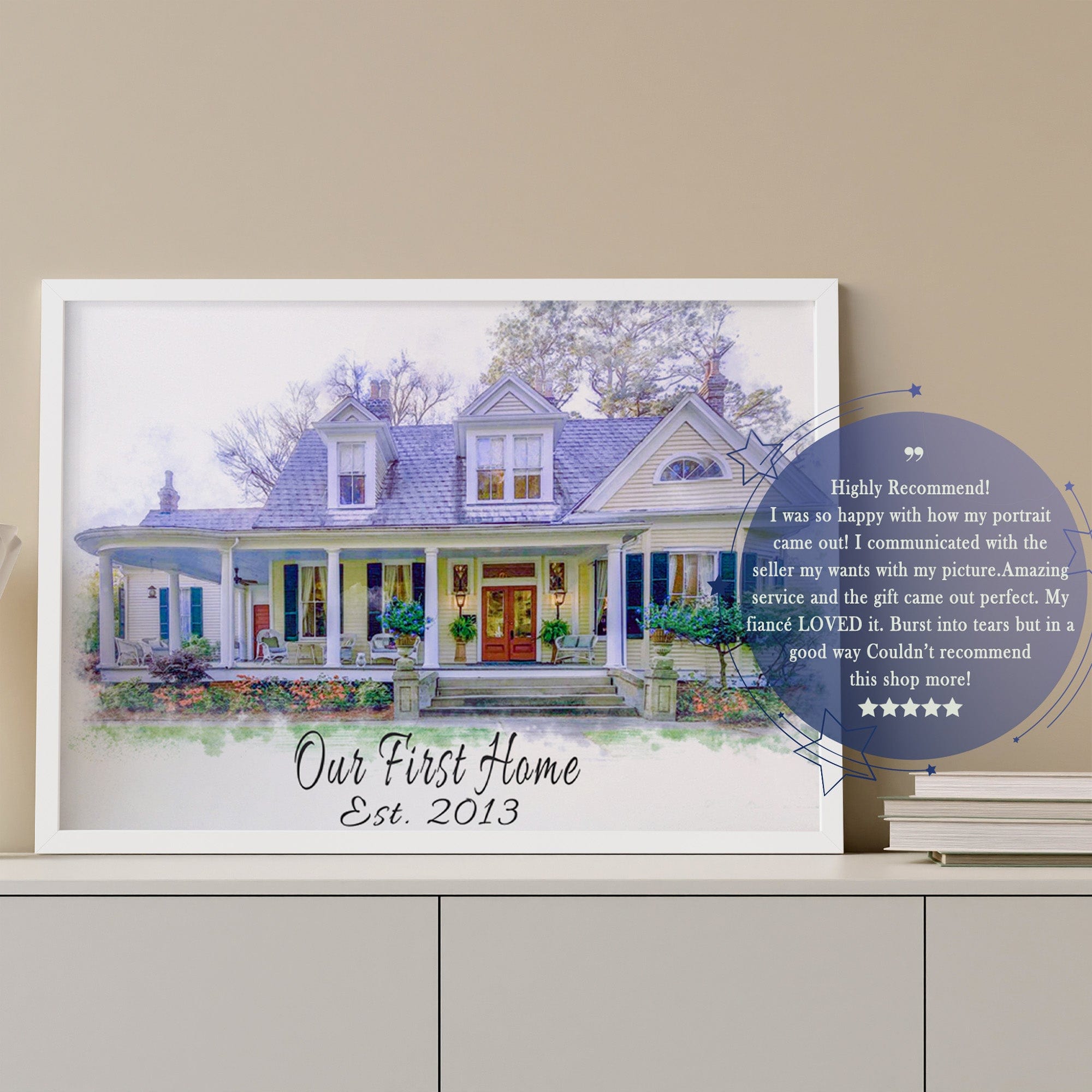 Watercolor House Portrait