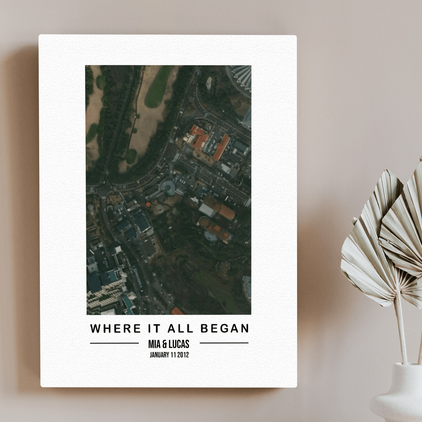 Customizable Custom Map Print - Where It All Began