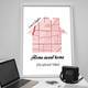 Our First Home Personalized Map Print