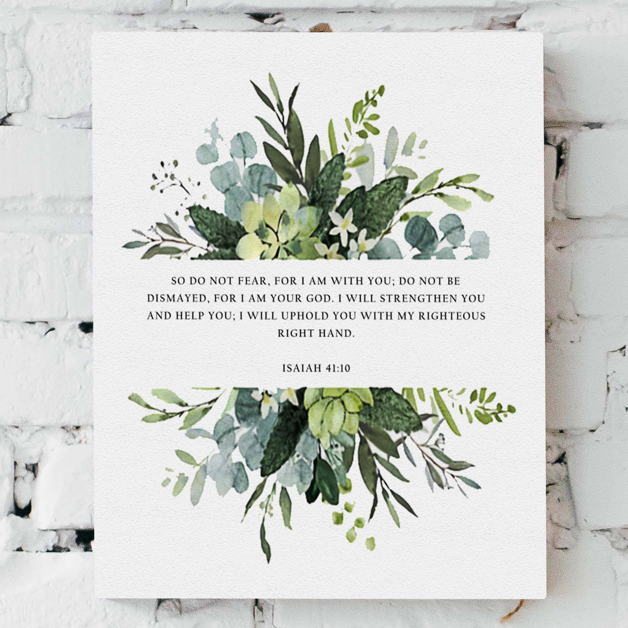 Custom Bible Verse Floral Artwork