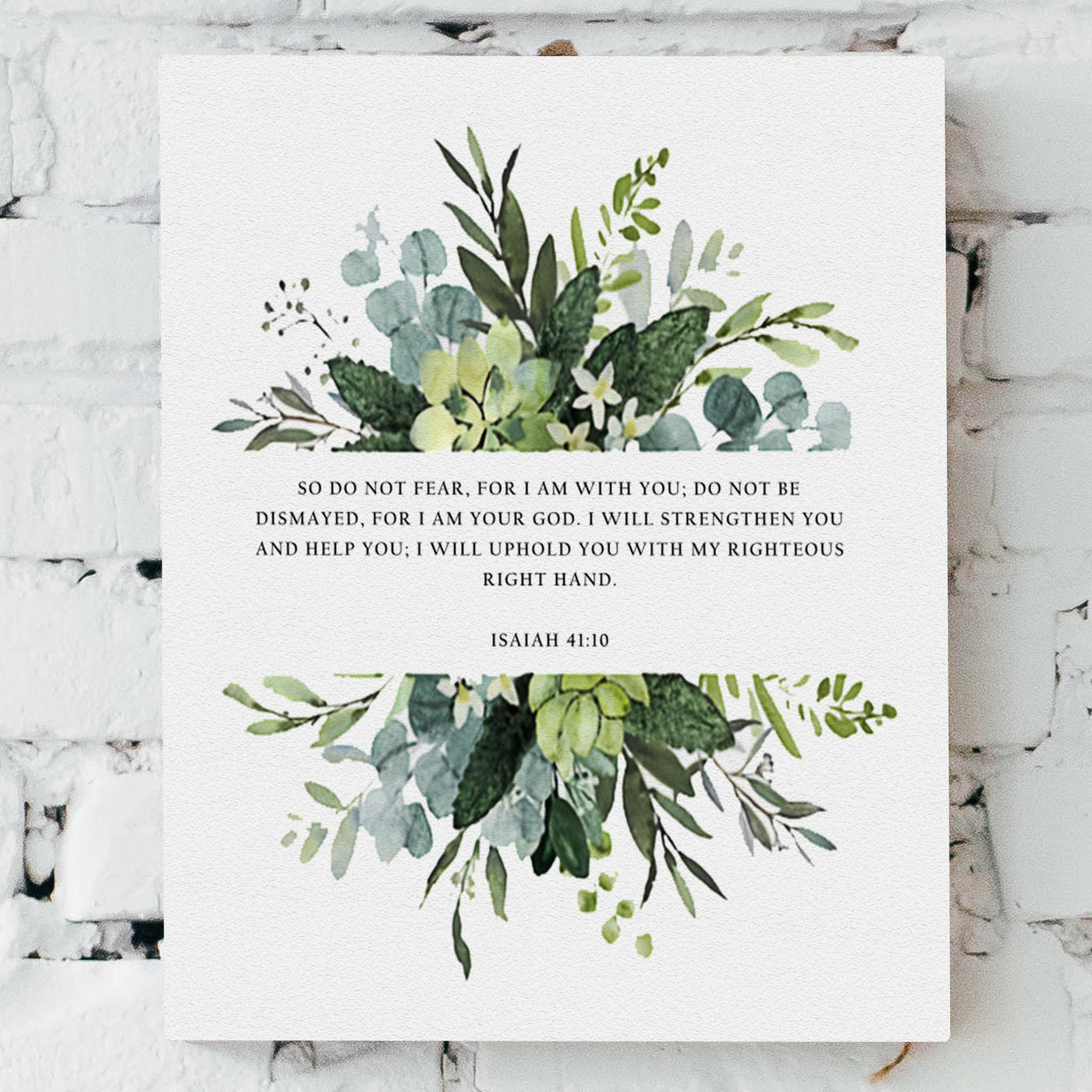 Customizable Bible Verse Floral Artwork