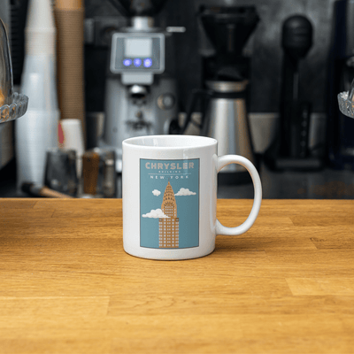 new york mug featuring the Chrysler Building