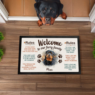 Custom Watercolor Pet Doormat