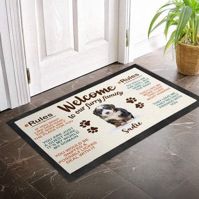 Custom Watercolor Pet Doormat