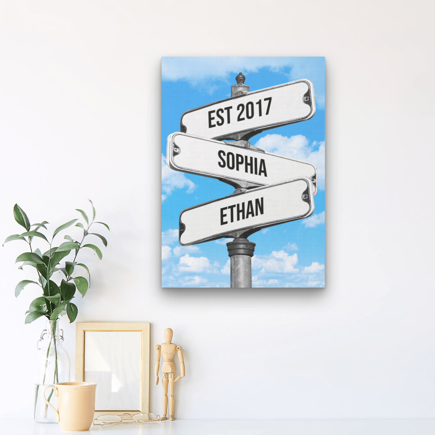 street sign couple for Sophia and Ethan