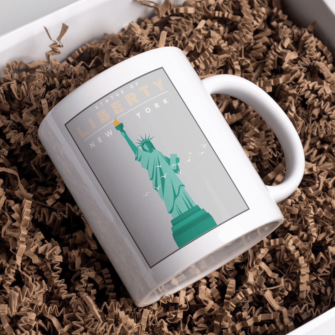 new york mug featuring the statue of liberty