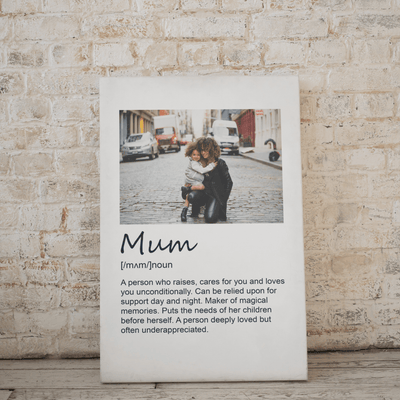 mum definition artwork of a mom with her daughter