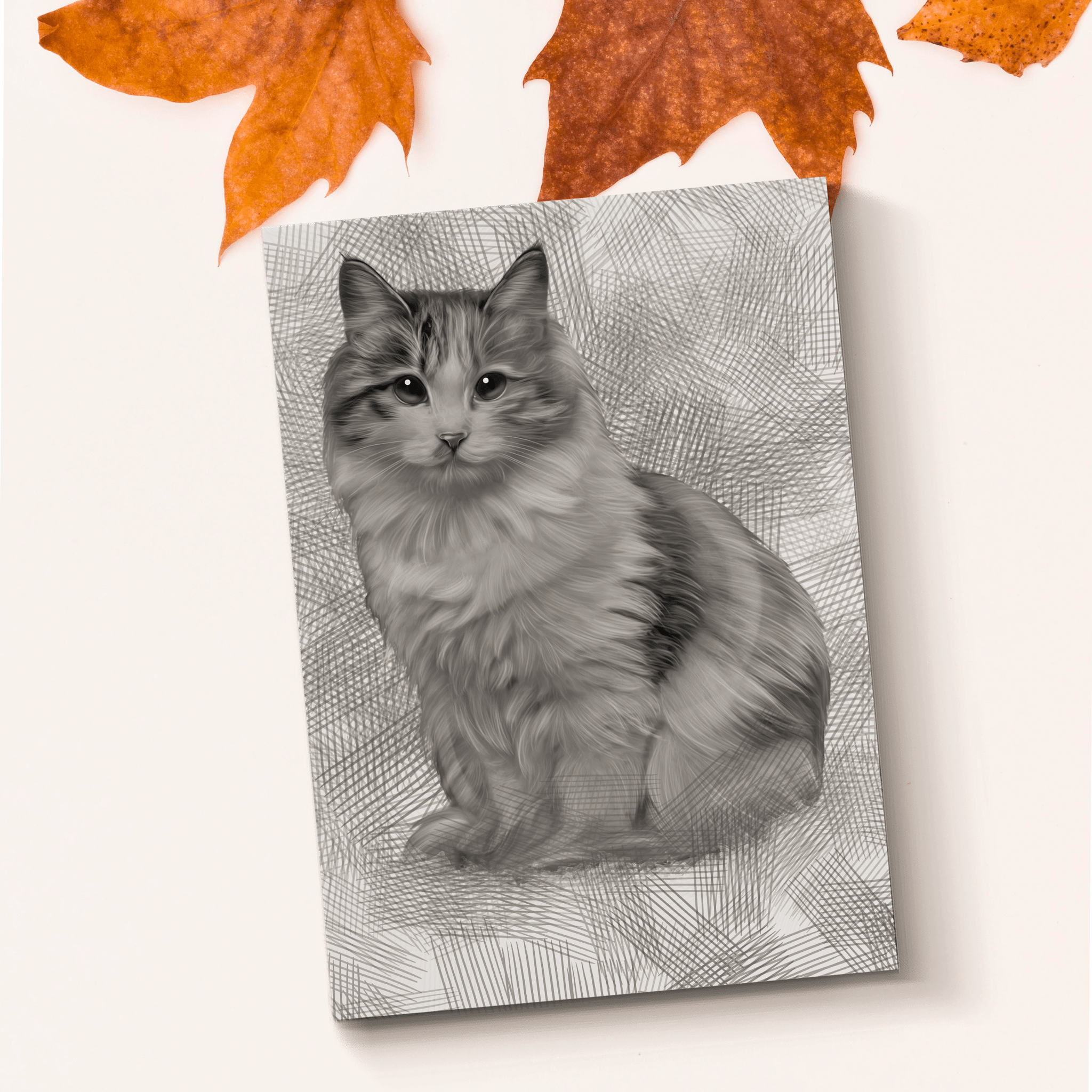 Custom Pet Charcoal Drawing