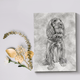 Custom Dog Pencil Portrait