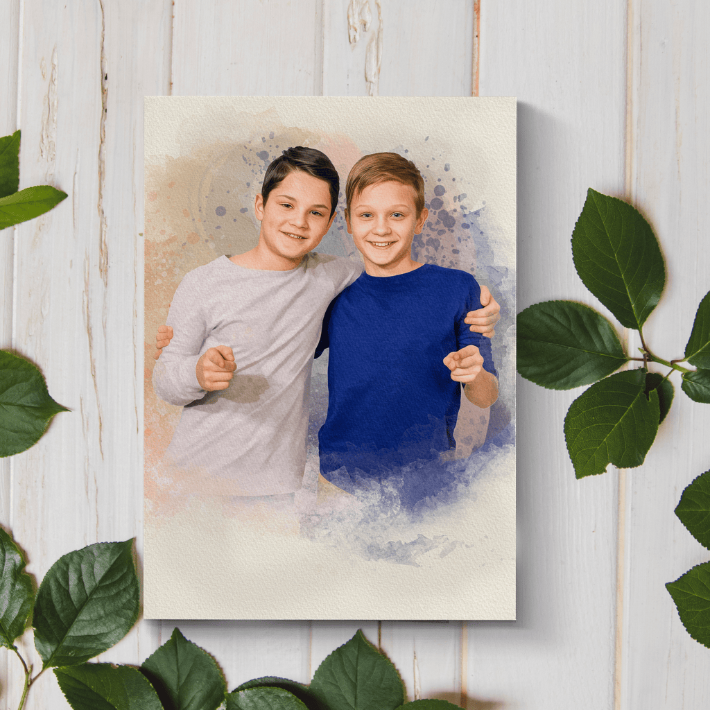 Custom Children Watercolor Portrait