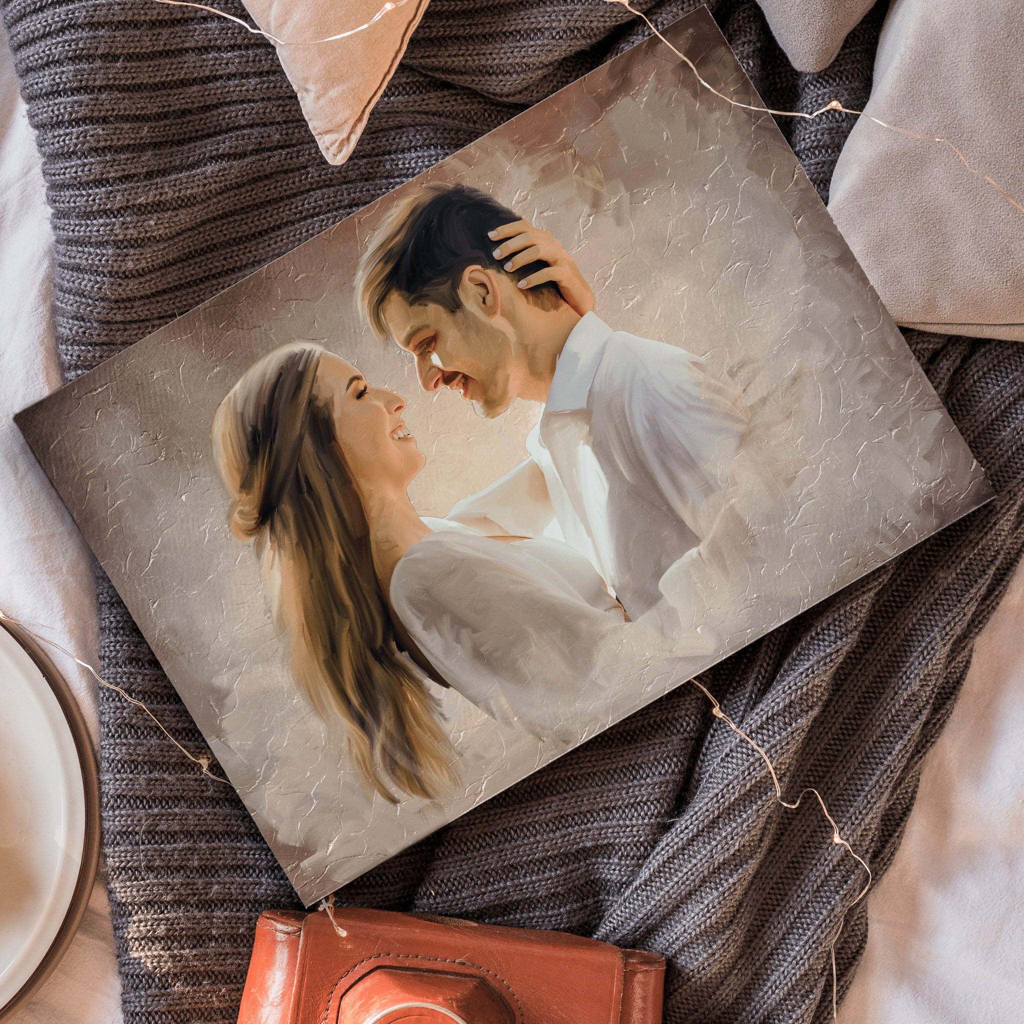 Custom Anniversary Acrylic Painting