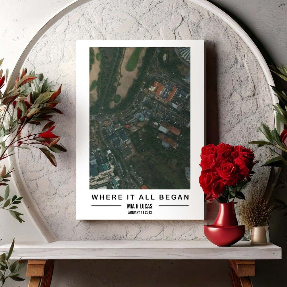 Custom Where It All Began Map Print