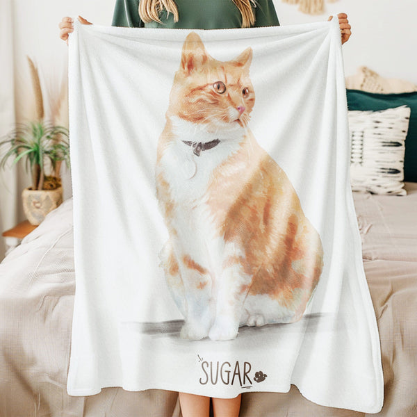 Pet Portrait Blanket