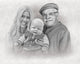 Custom Baby Charcoal Drawing